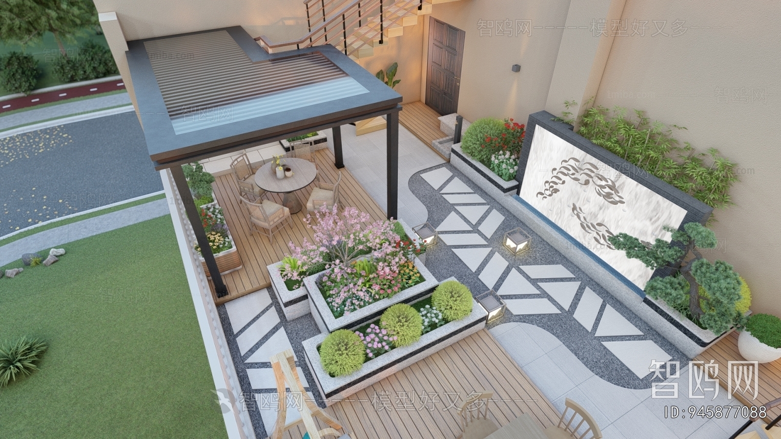 New Chinese Style Courtyard/landscape