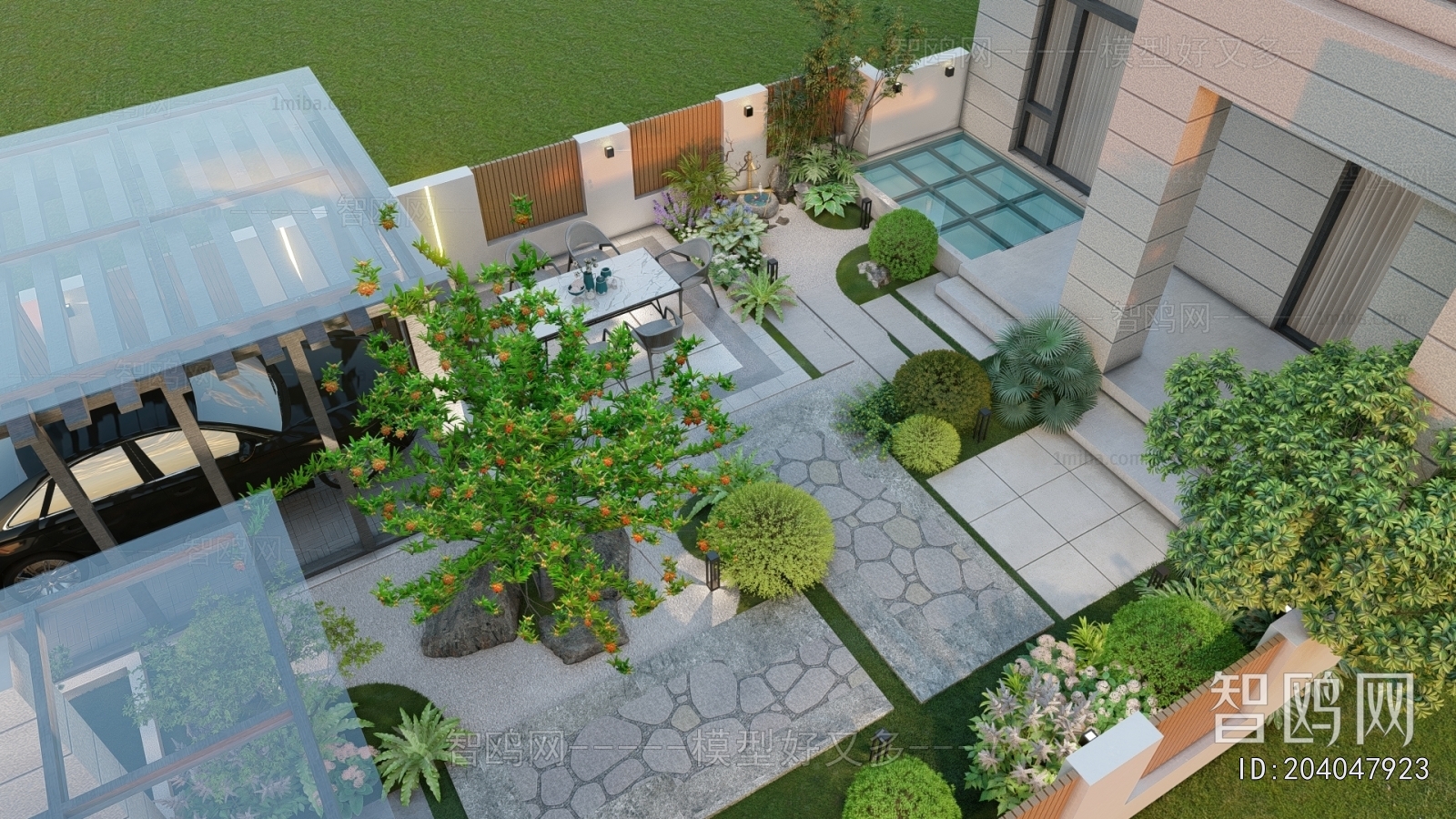 Modern Courtyard/landscape