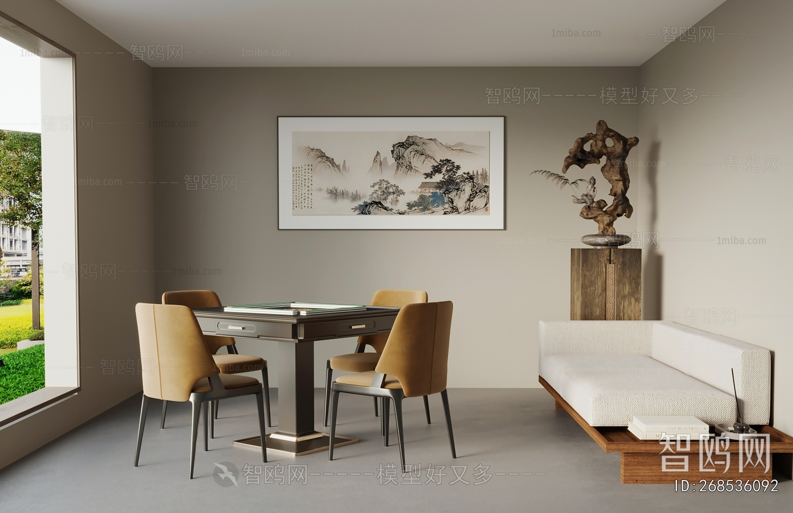 New Chinese Style Chess And Card Room