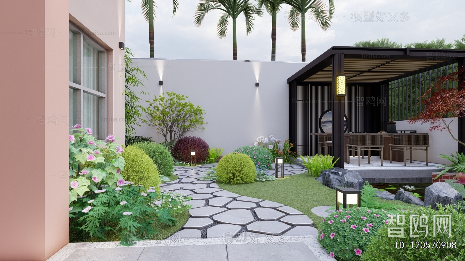 New Chinese Style Courtyard/landscape