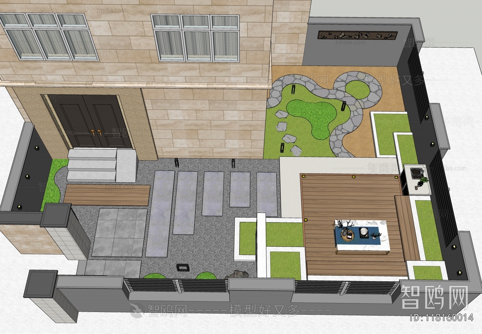 Modern Courtyard/landscape