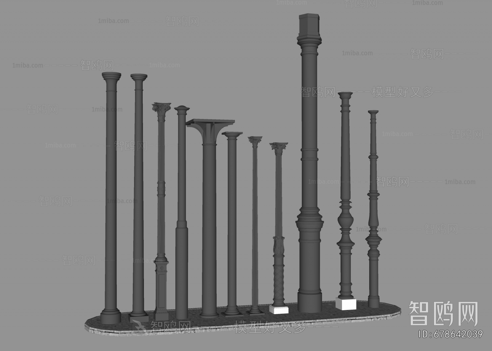 European Style Roman Pillar