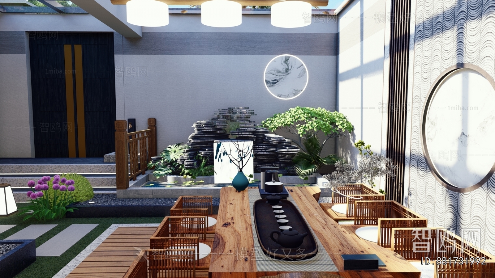 New Chinese Style Courtyard/landscape