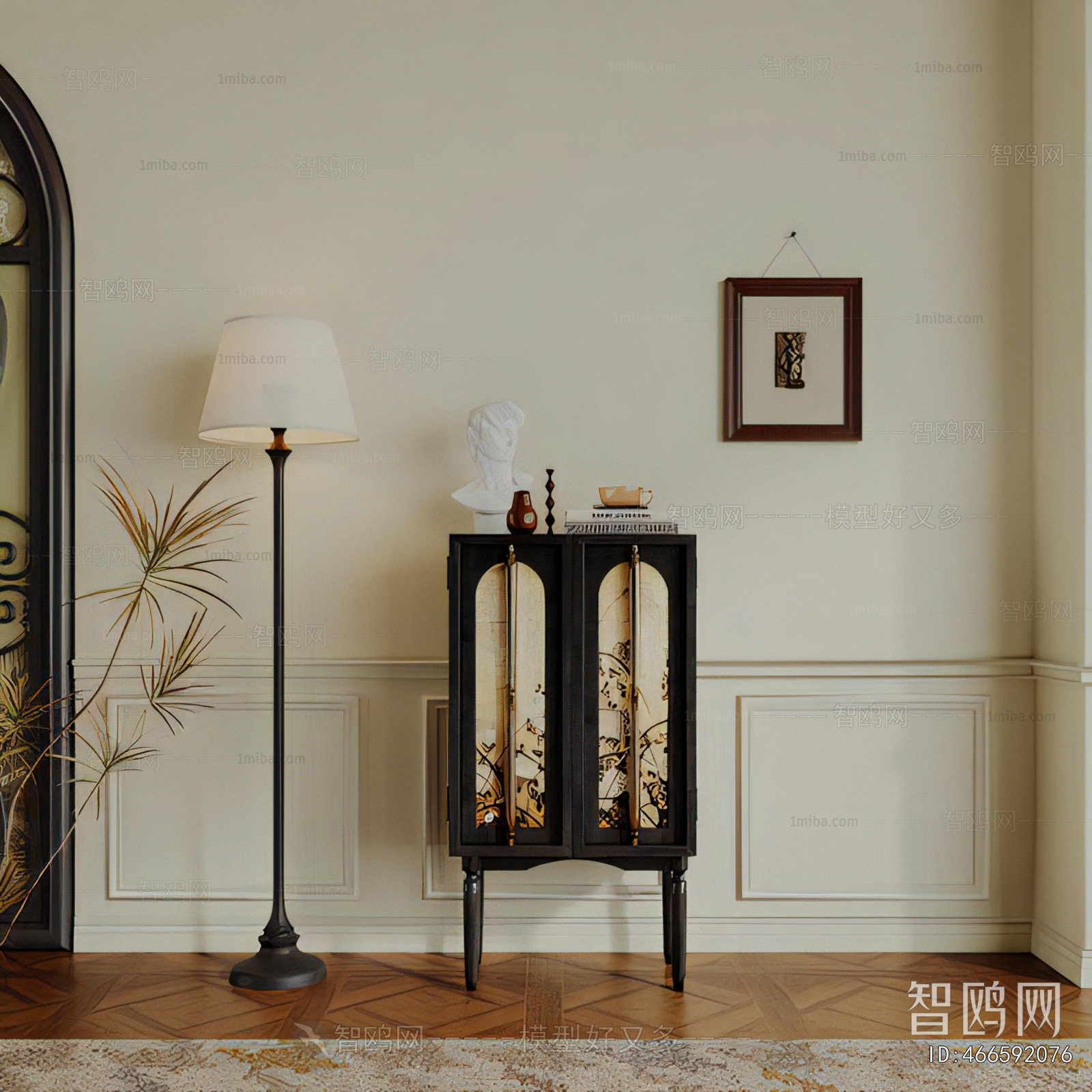 French Style Entrance Cabinet