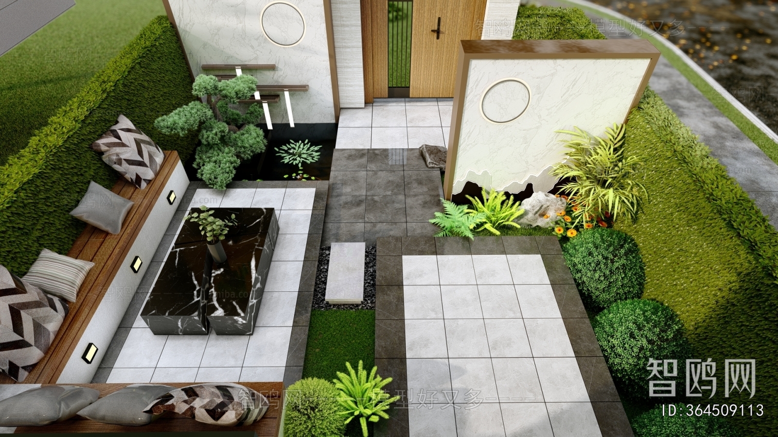New Chinese Style Courtyard/landscape