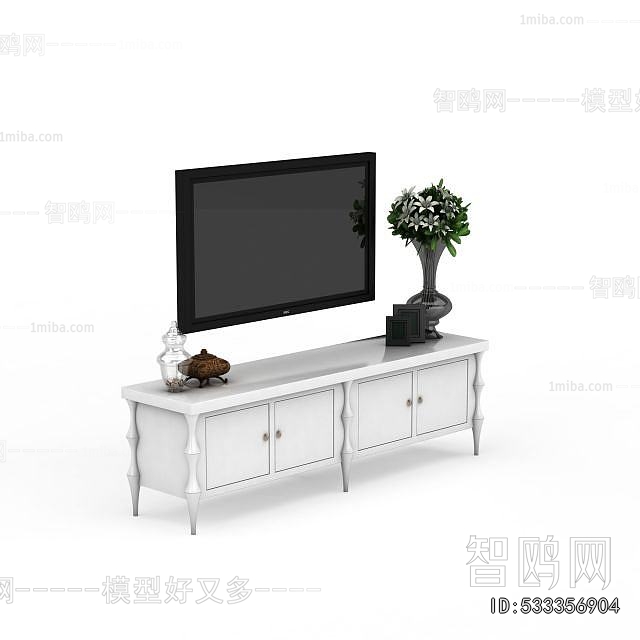 Simple European Style TV Cabinet