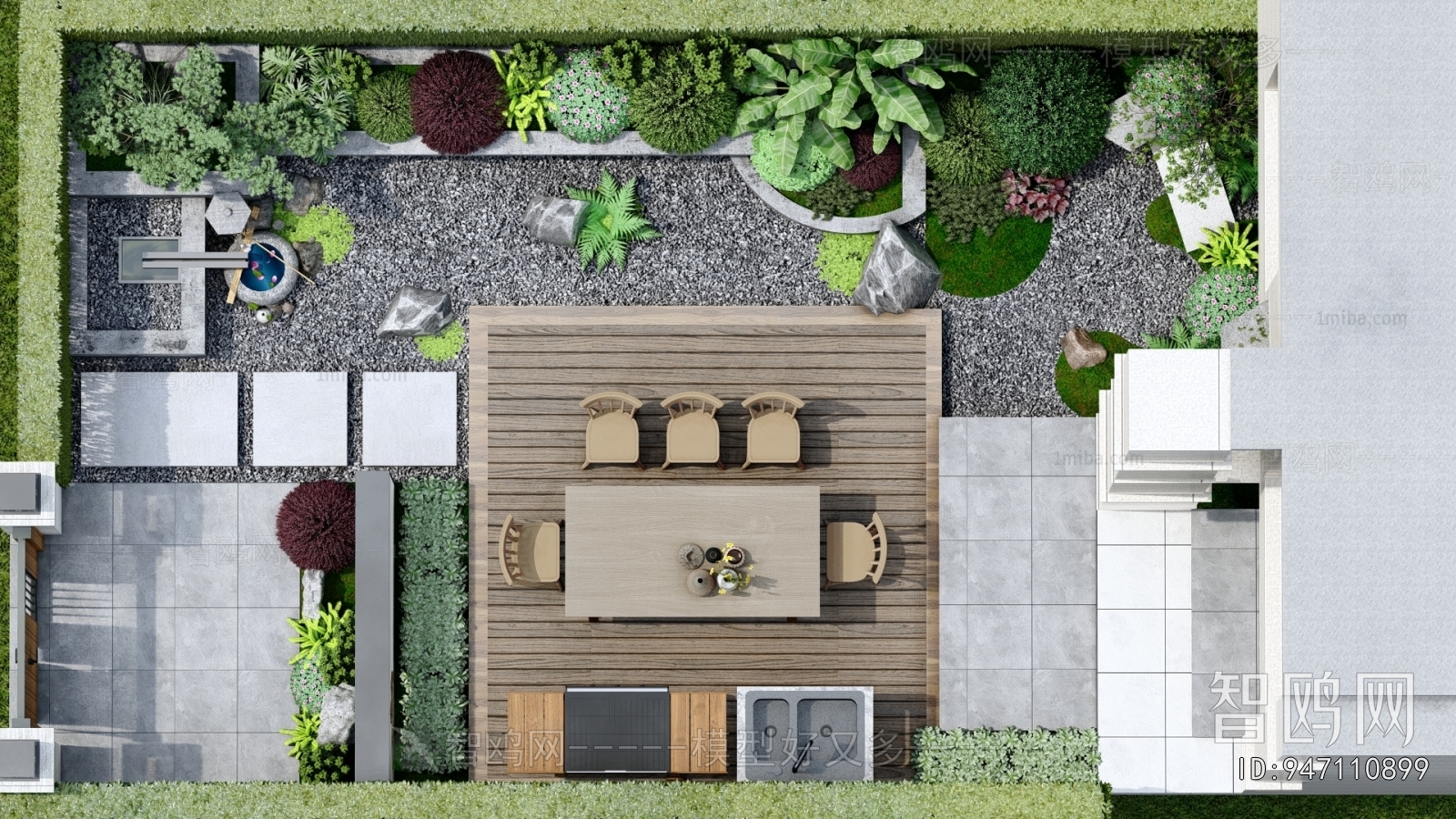 New Chinese Style Courtyard/landscape