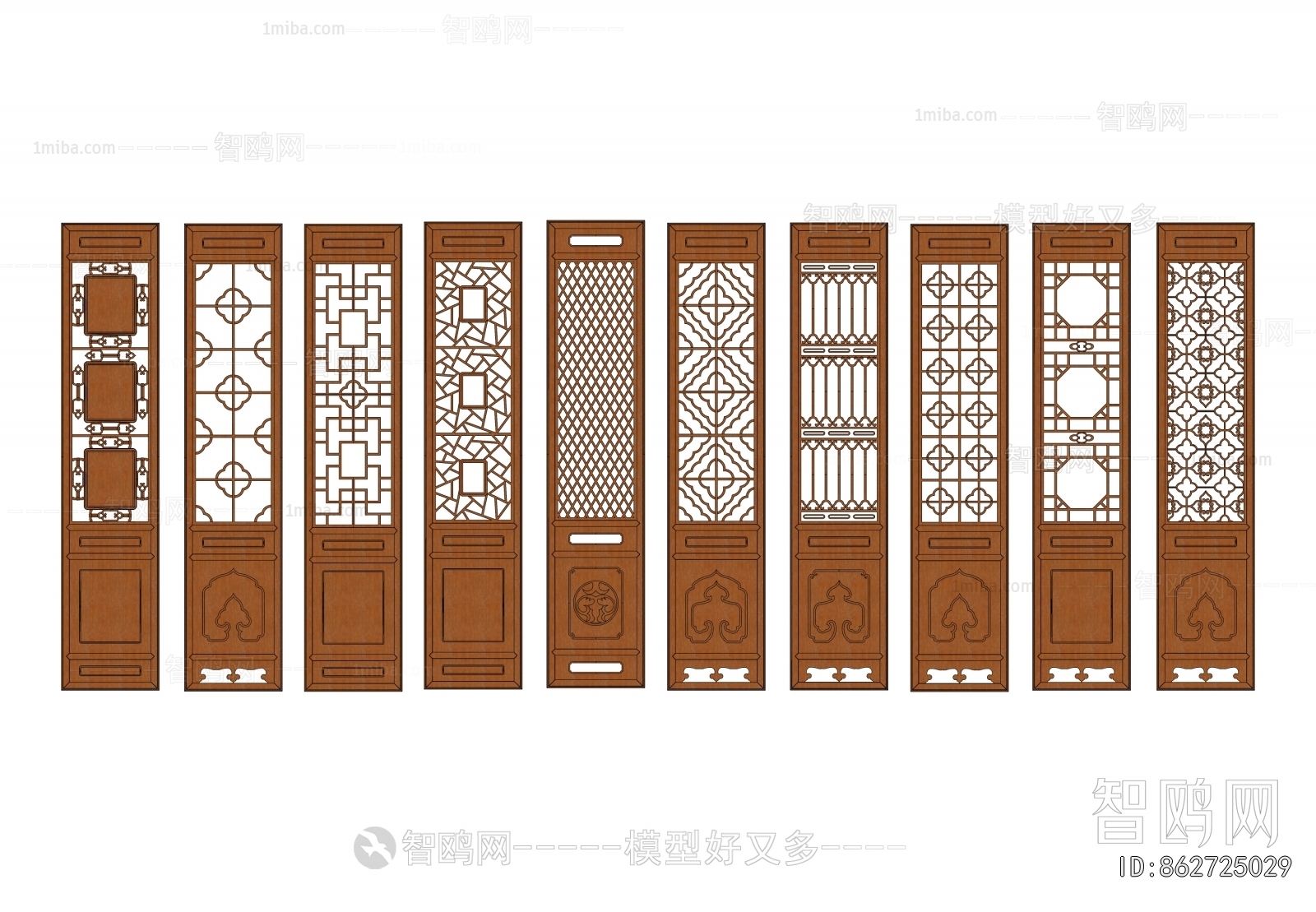 New Chinese Style Wooden Screen Partition