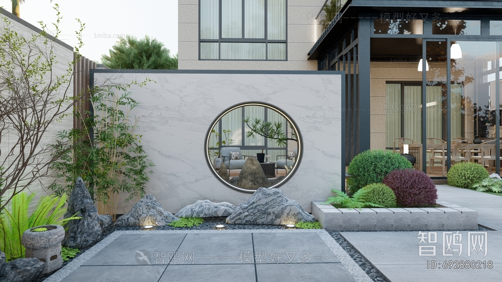 New Chinese Style Courtyard/landscape