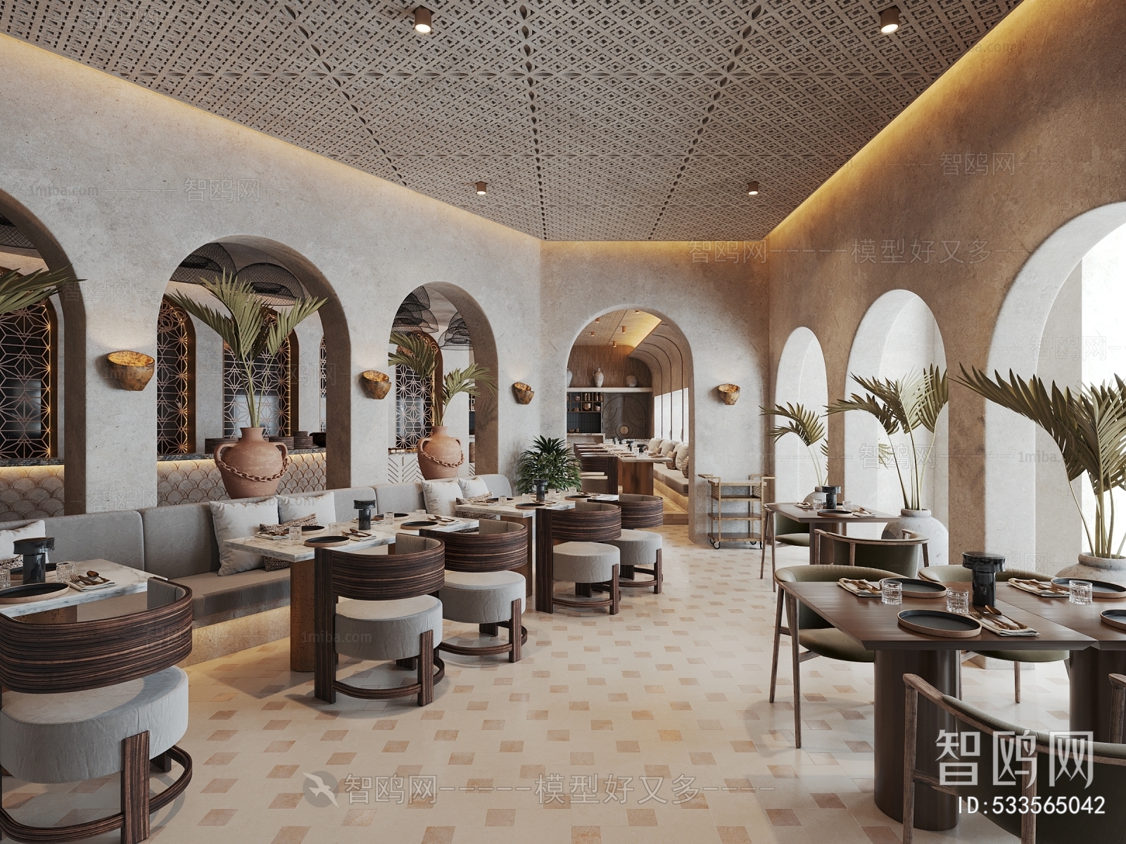 Wabi-sabi Style Dining Room