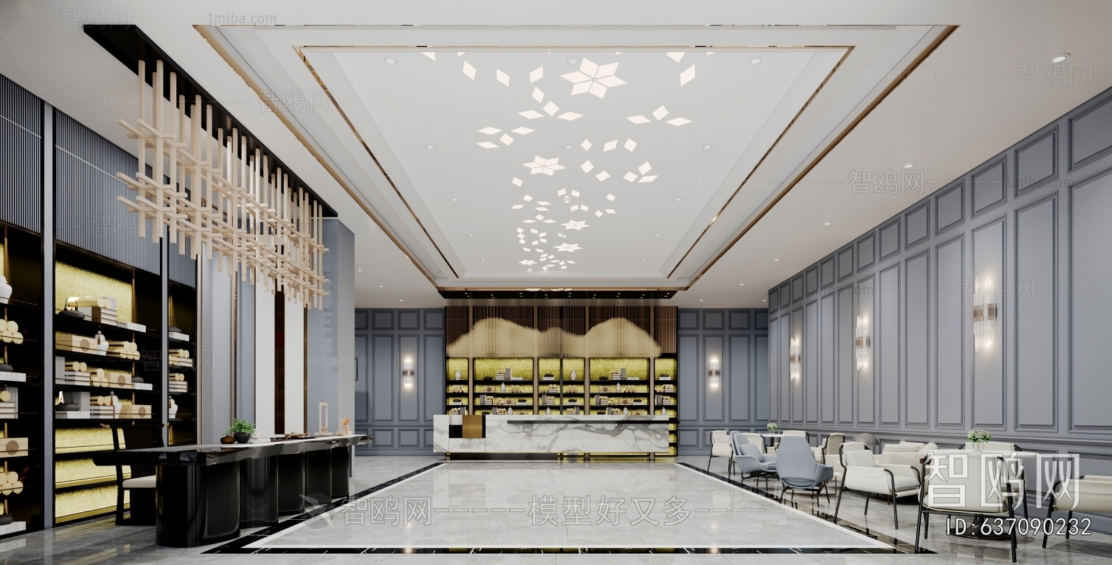 New Chinese Style Lobby Hall