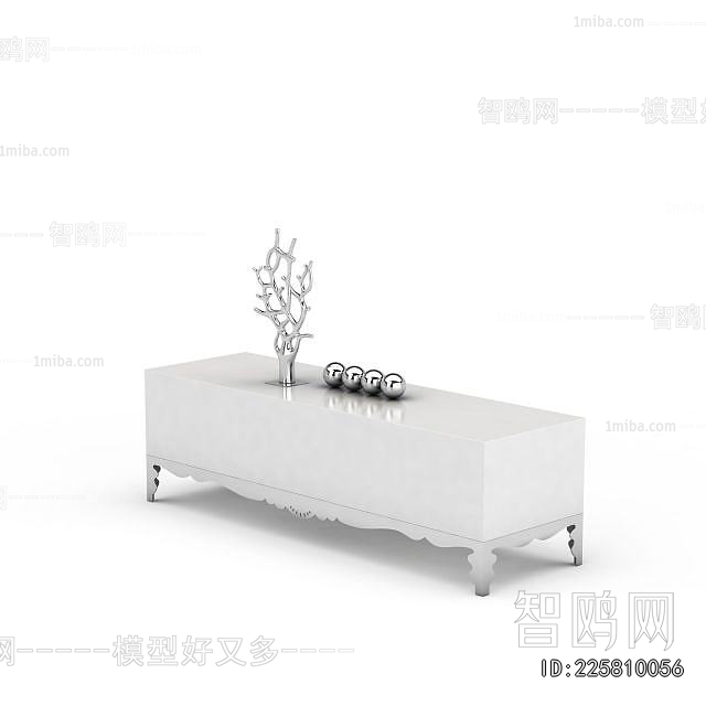 Simple European Style TV Cabinet