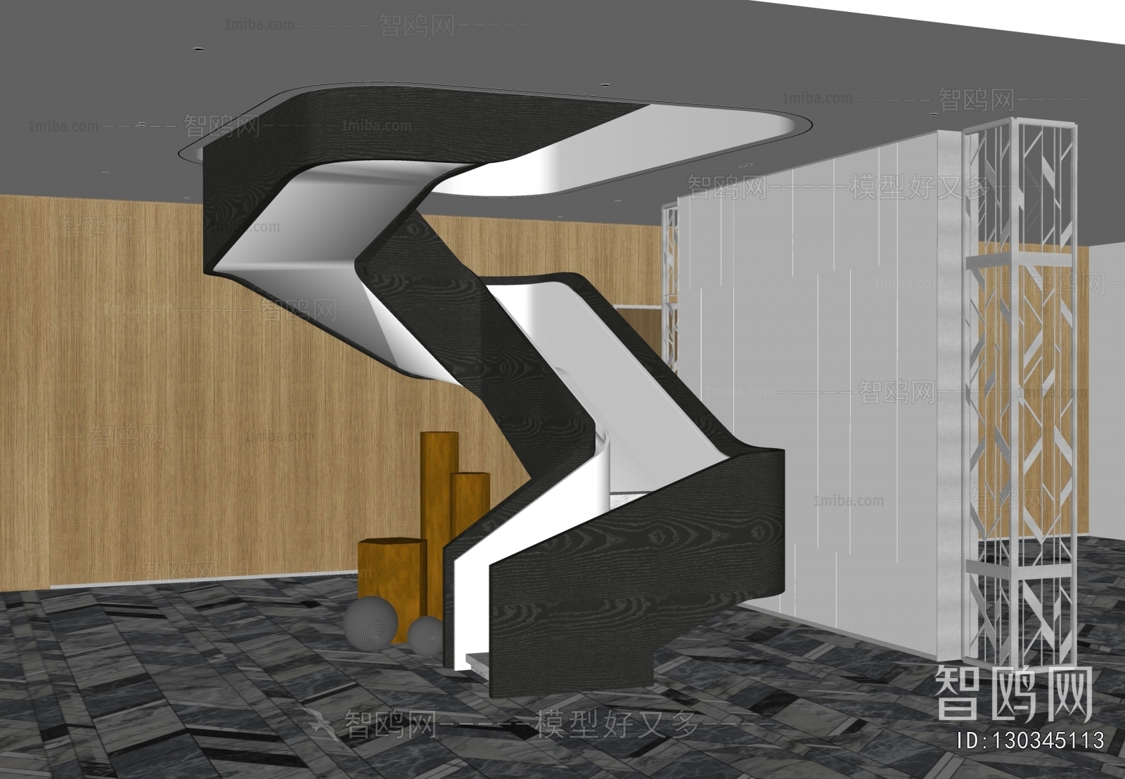 Modern Rotating Staircase