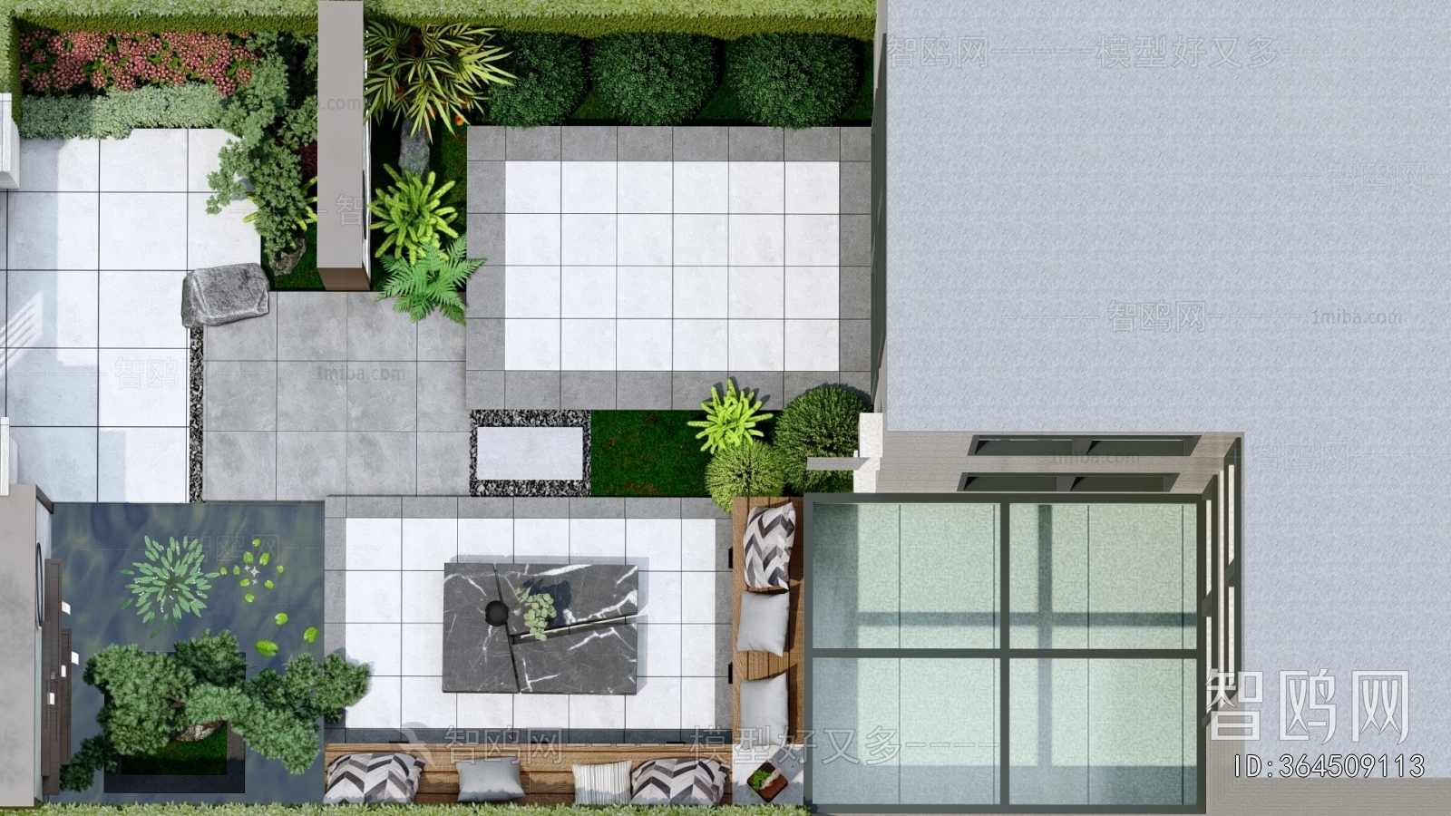 New Chinese Style Courtyard/landscape