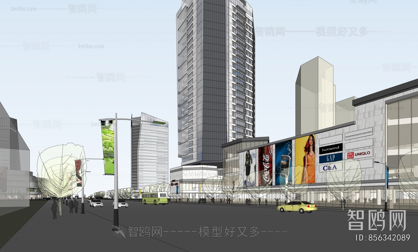 Modern Architectural Bird's-eye View Planning