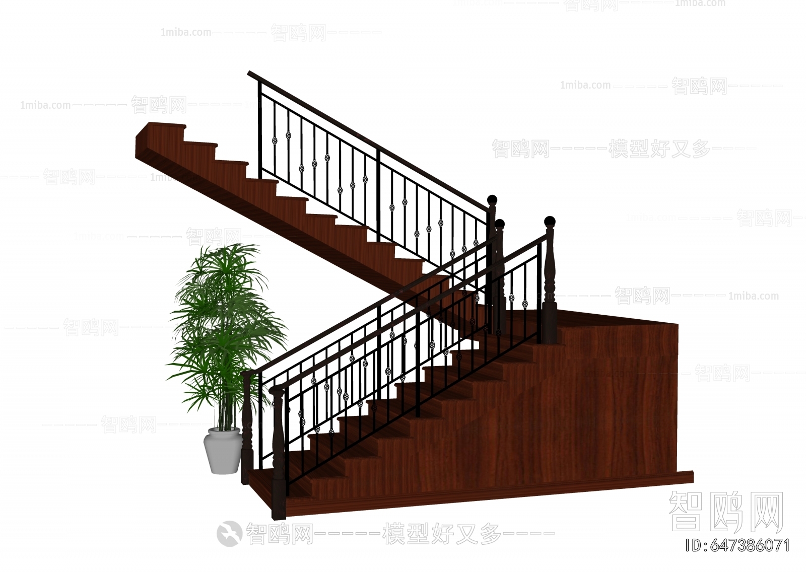 Simple European Style Staircase