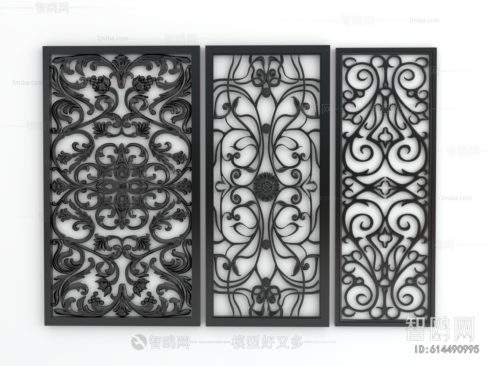 Simple European Style Metal Screen Partition