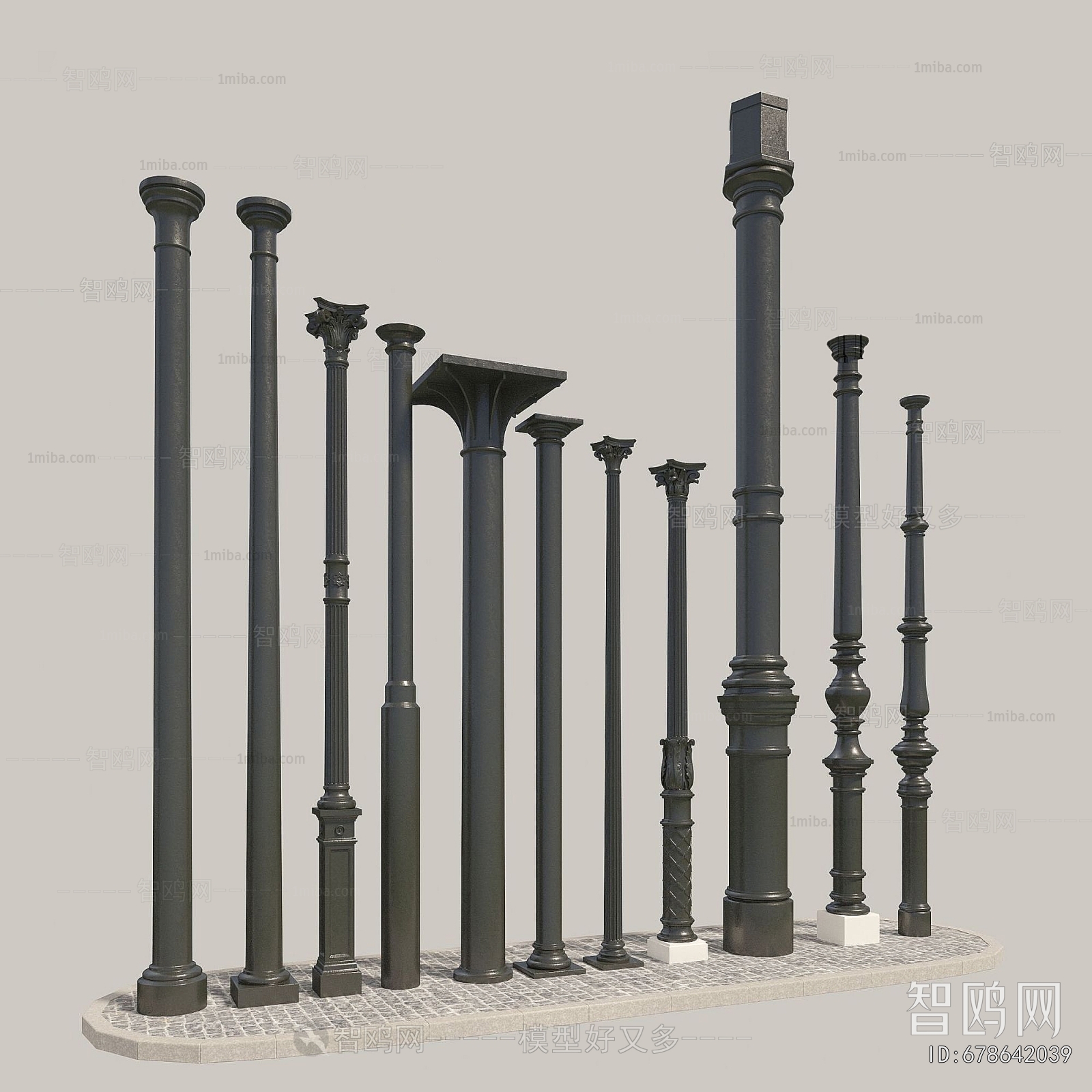 European Style Roman Pillar