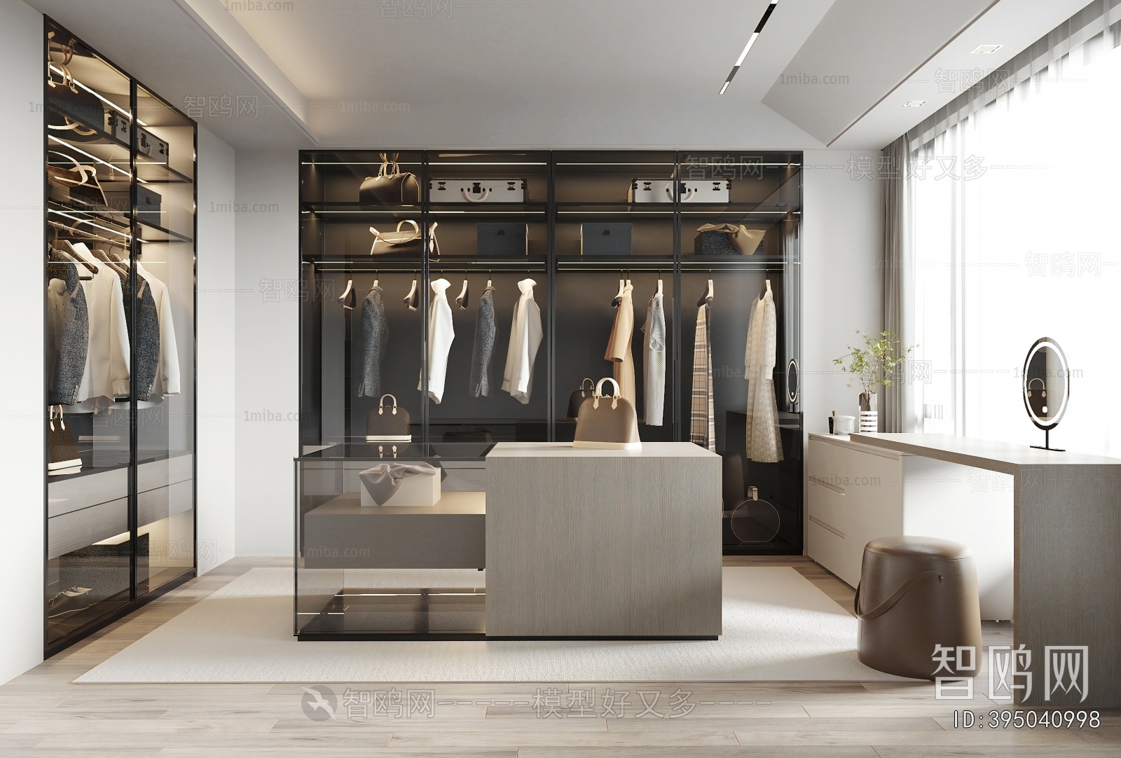 Modern Clothes Storage Area