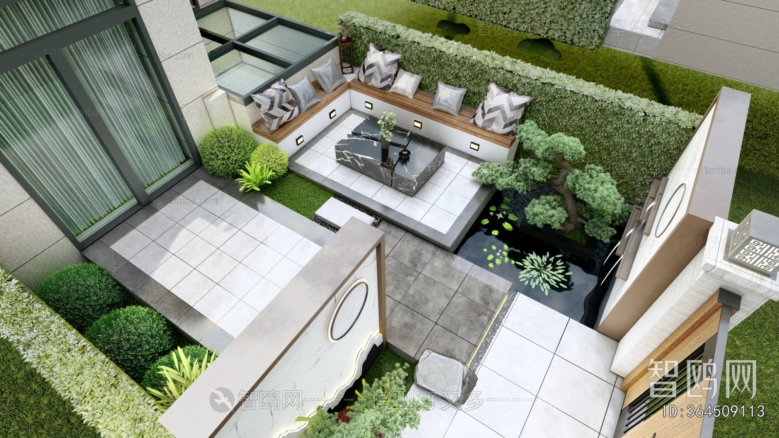 New Chinese Style Courtyard/landscape