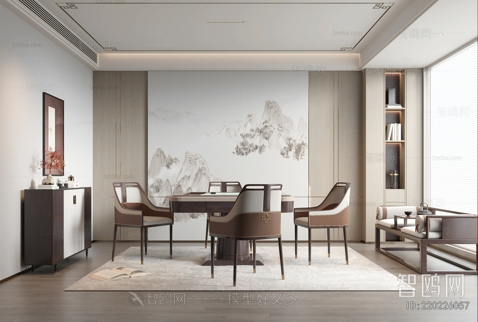 New Chinese Style Chess And Card Room