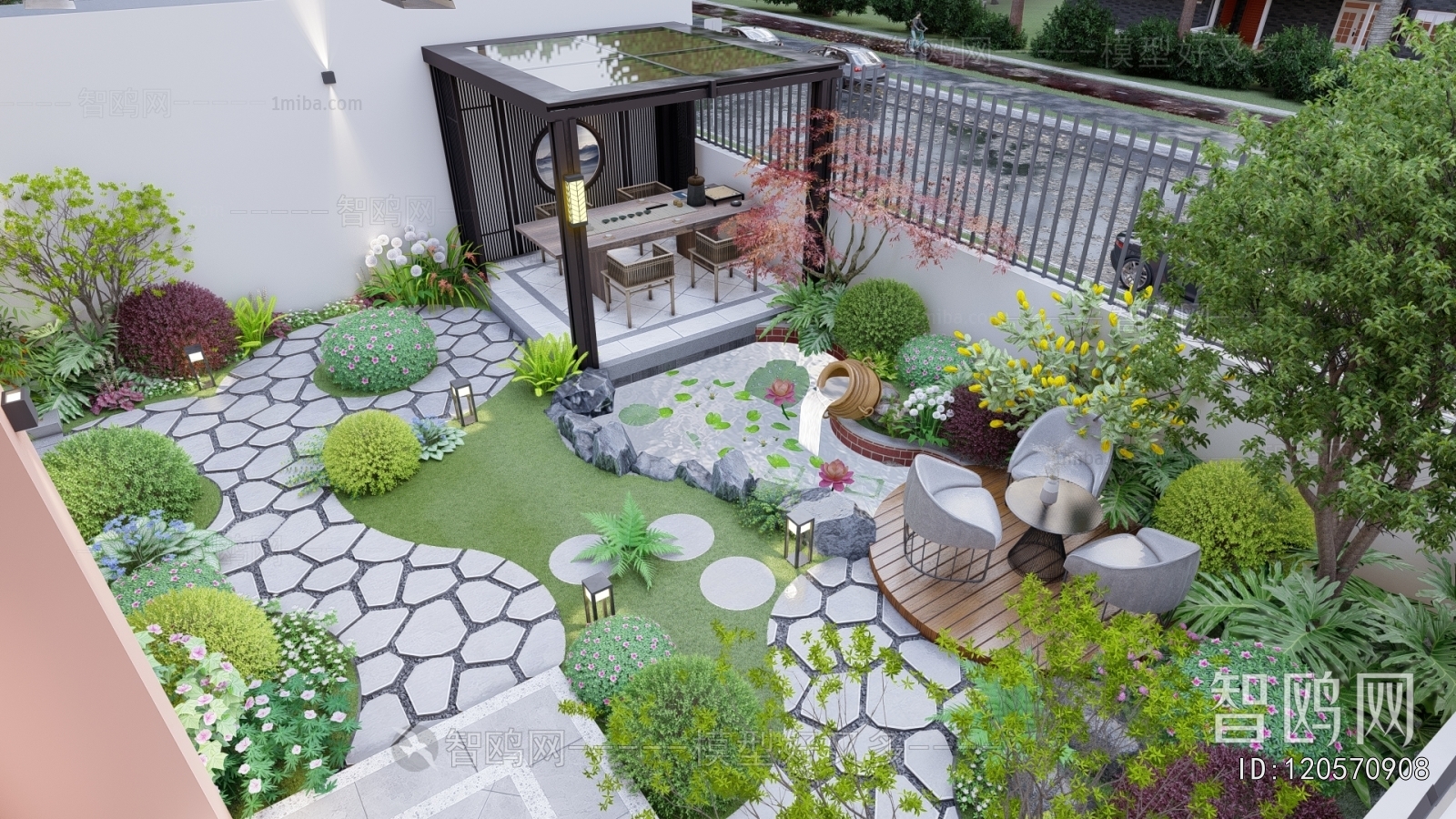 New Chinese Style Courtyard/landscape