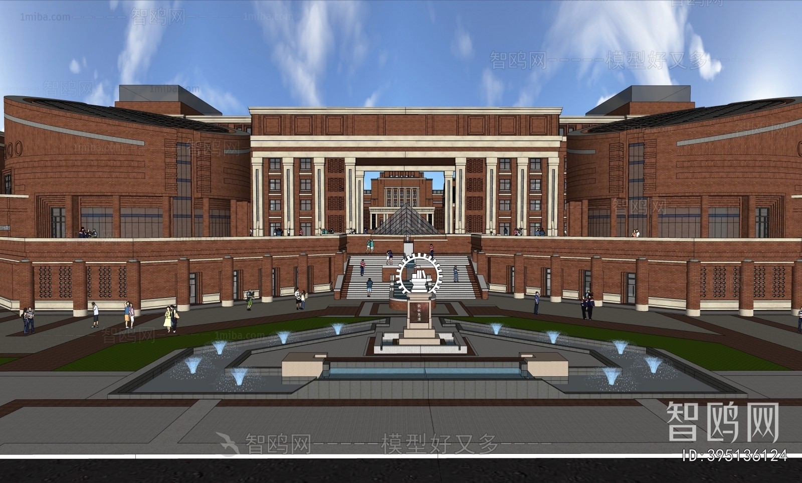 New Classical Style Architectural Bird's-eye View Planning