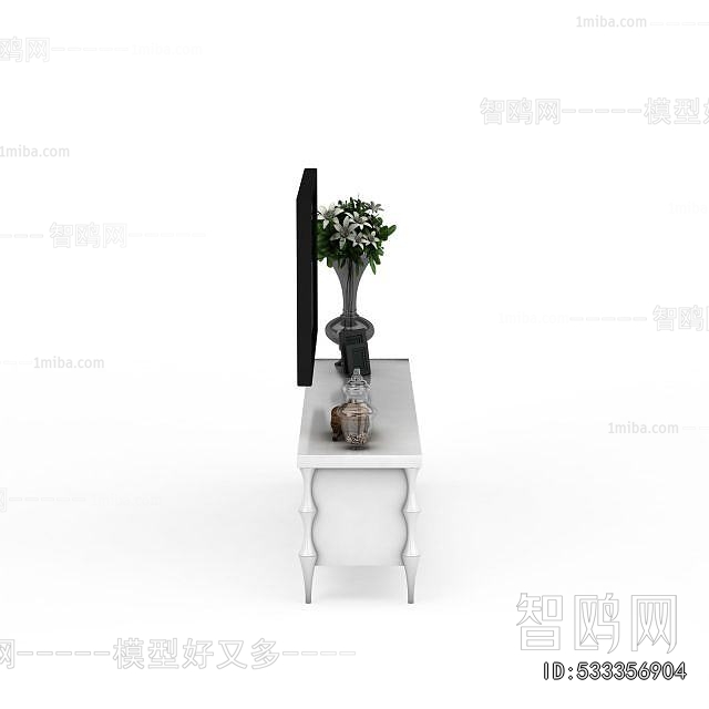 Simple European Style TV Cabinet