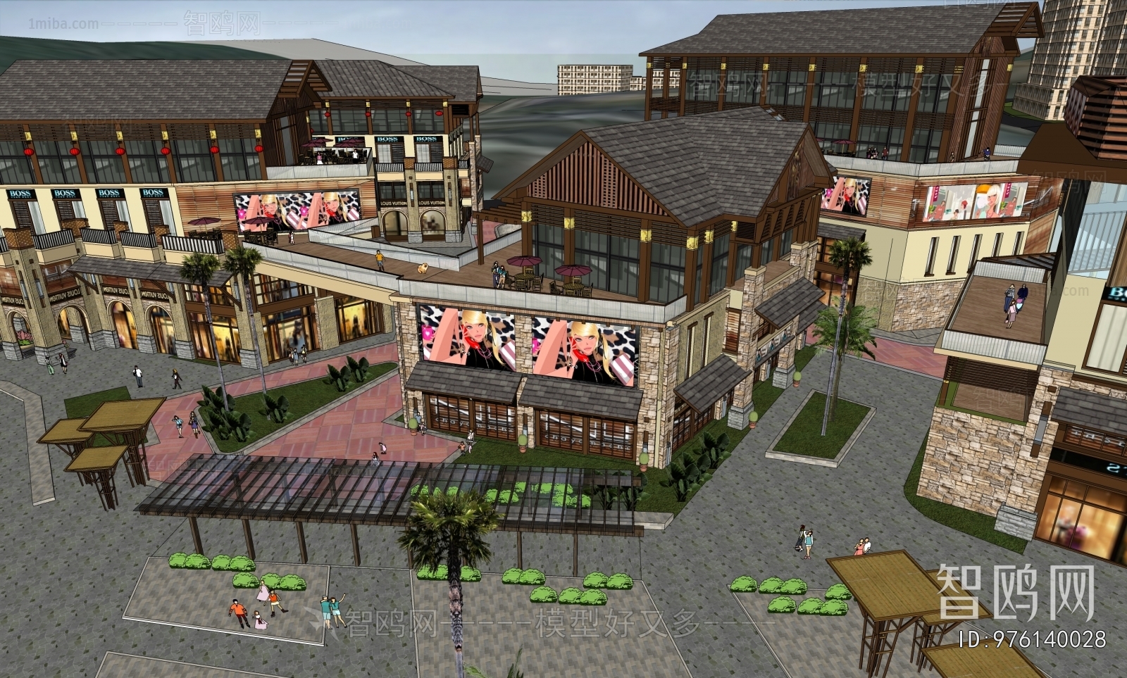 New Chinese Style Commercial Street