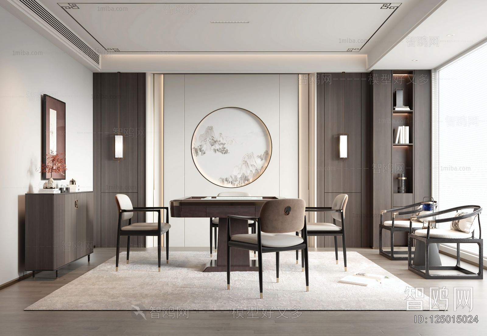 New Chinese Style Chess And Card Room