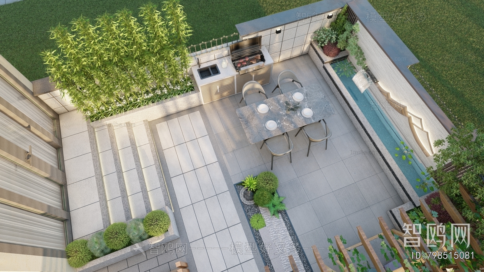 New Chinese Style Courtyard/landscape