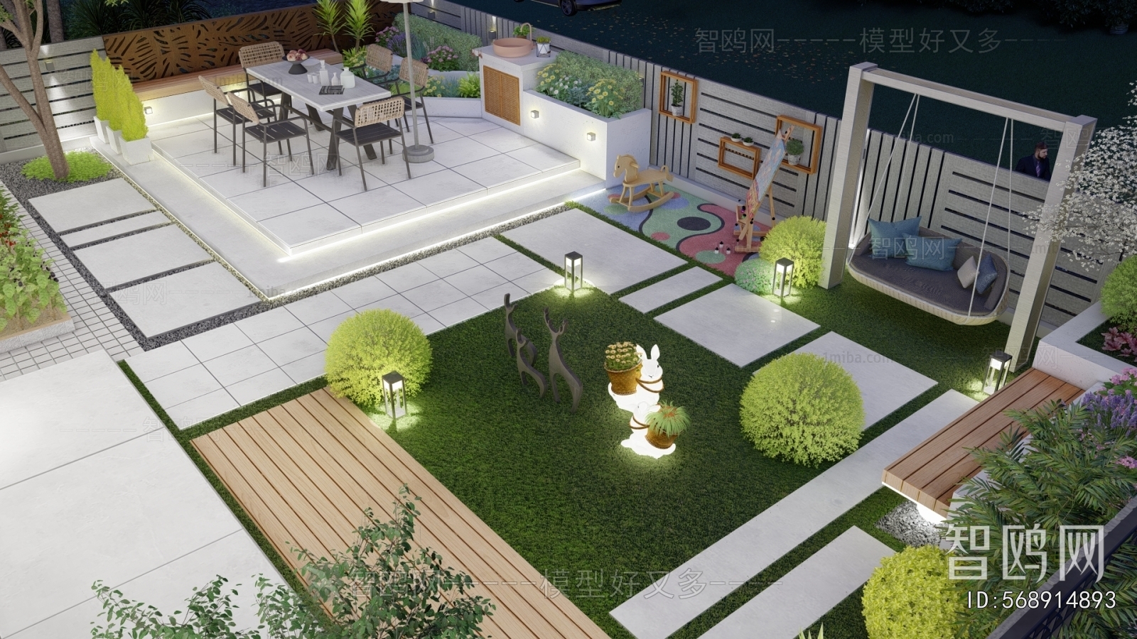 Modern Courtyard/landscape