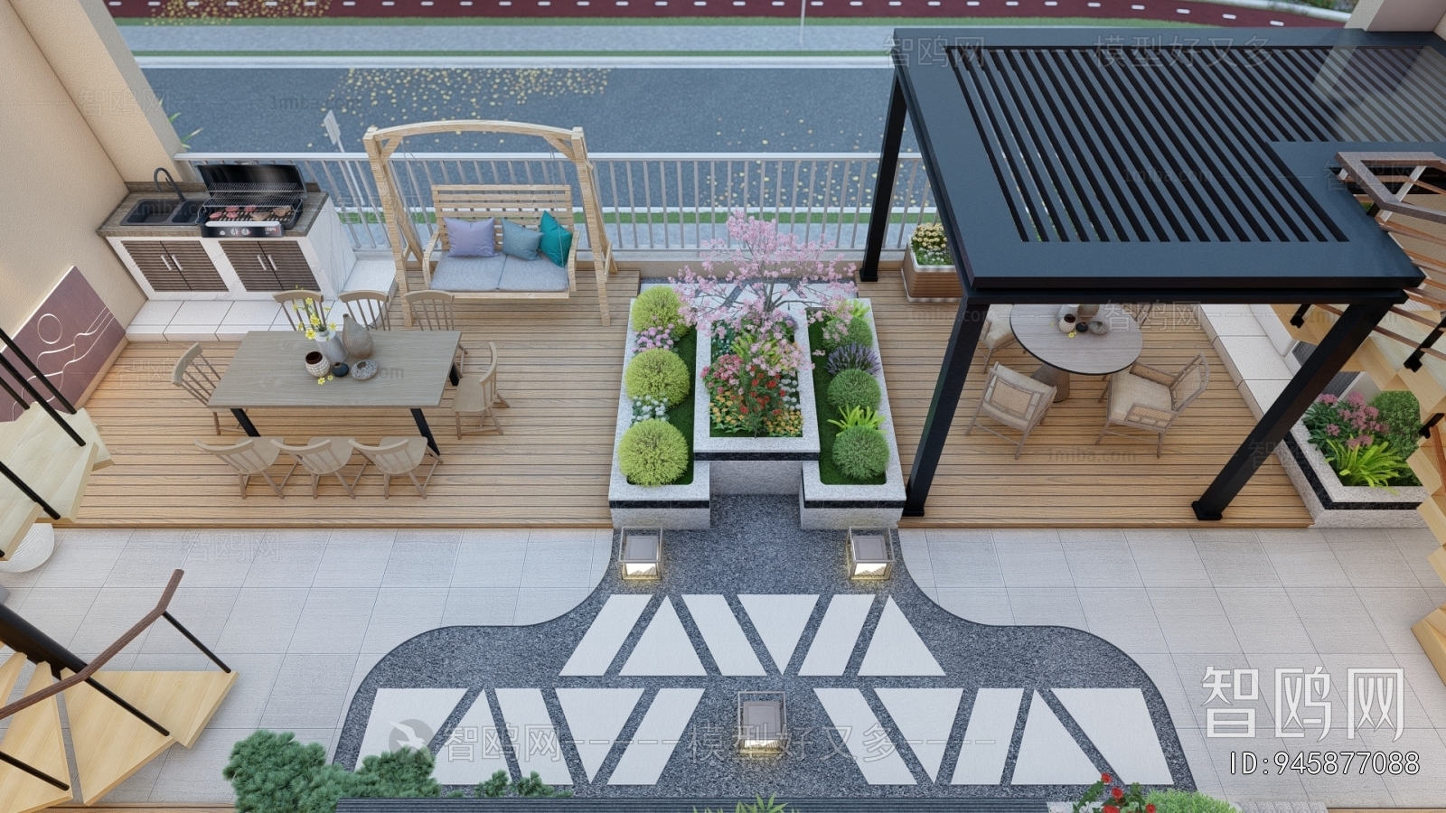 New Chinese Style Courtyard/landscape