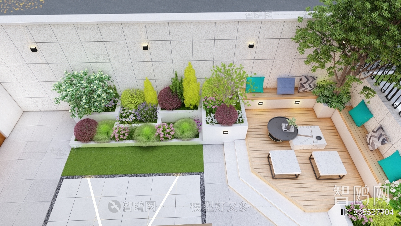 Modern Courtyard/landscape