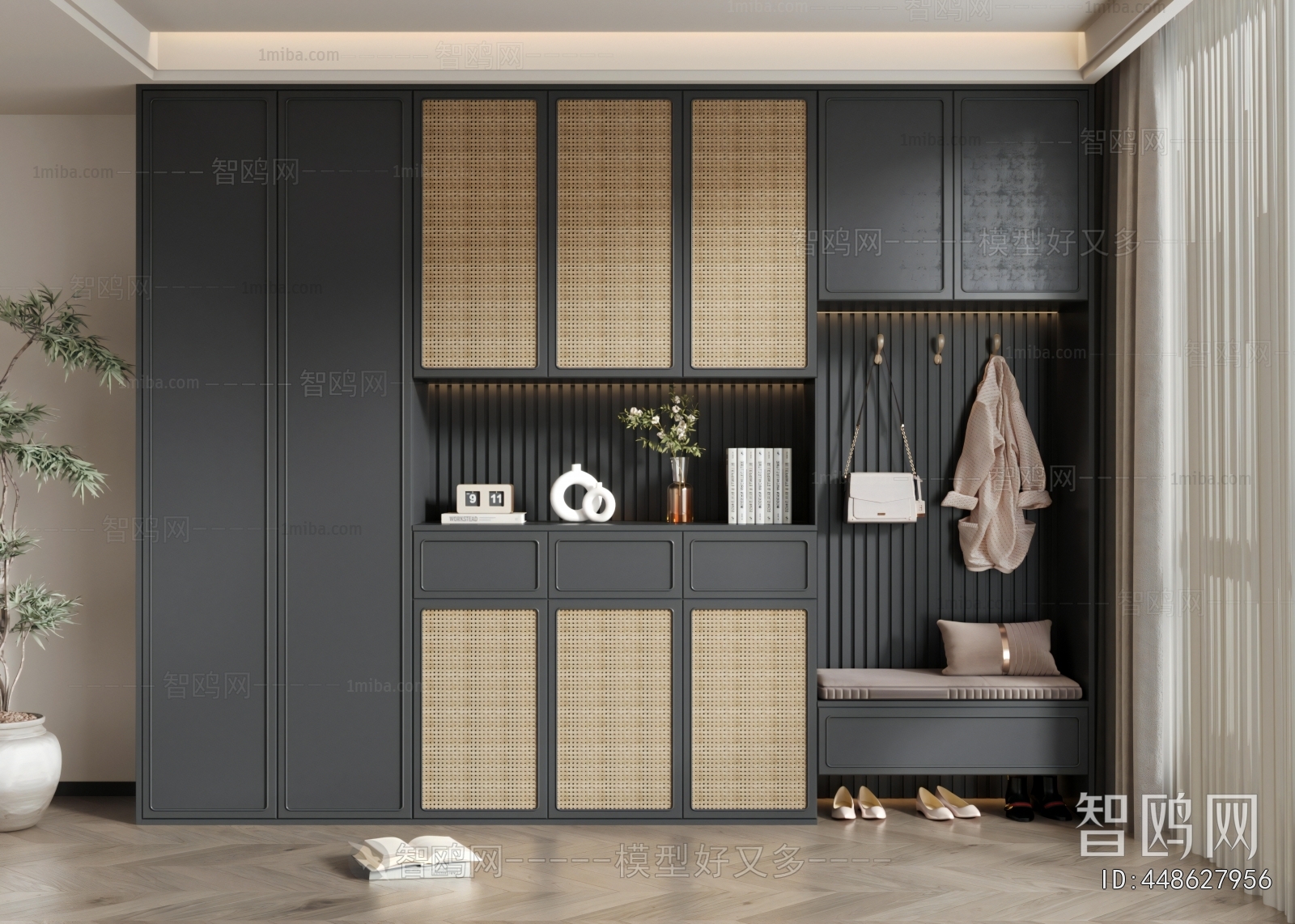 French Style Shoe Cabinet