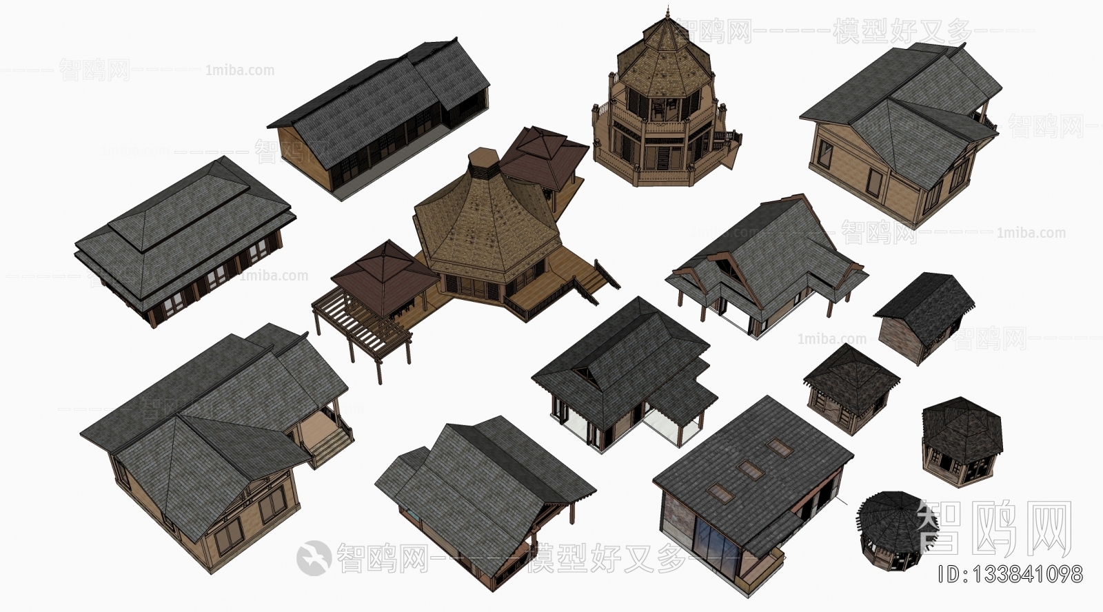 New Chinese Style Appearance Of Commercial Building