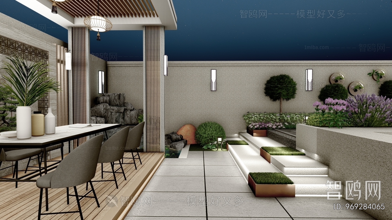 New Chinese Style Courtyard/landscape
