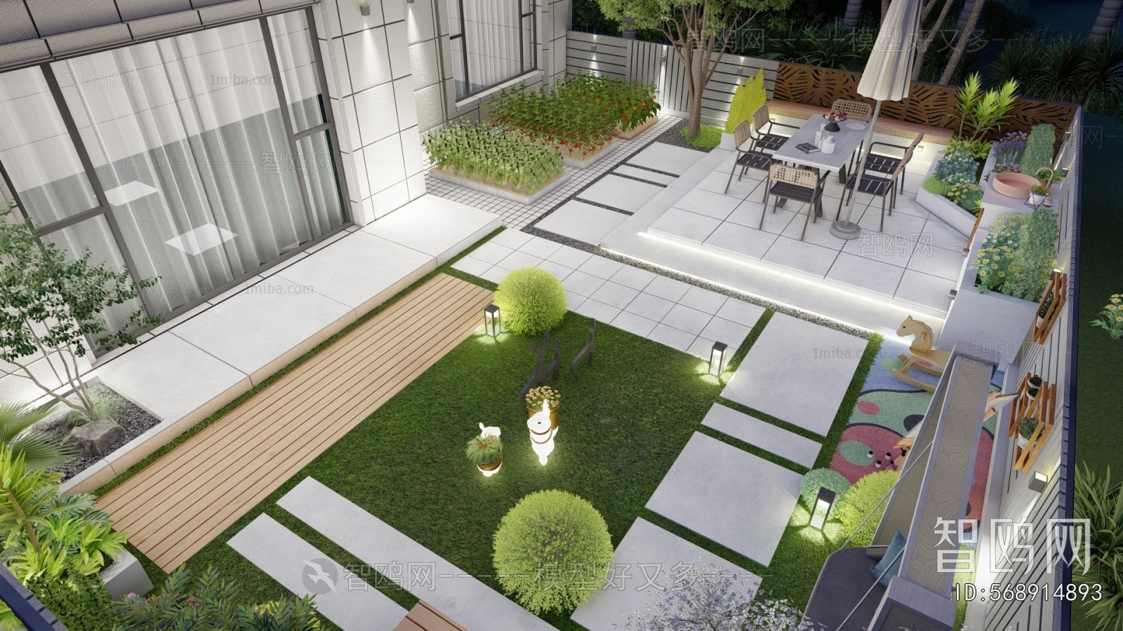 Modern Courtyard/landscape