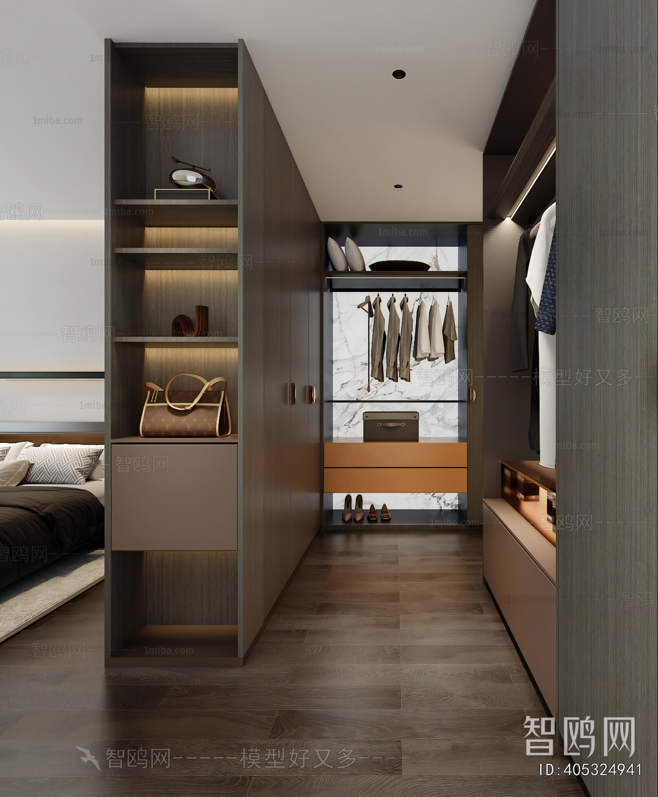 Modern Clothes Storage Area