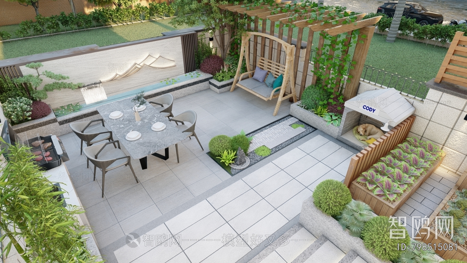 New Chinese Style Courtyard/landscape