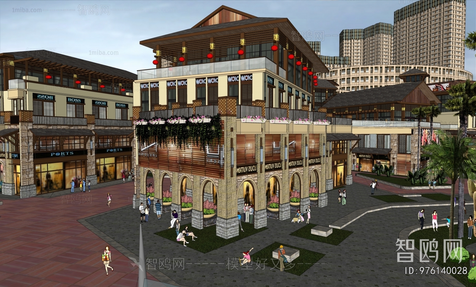 New Chinese Style Commercial Street