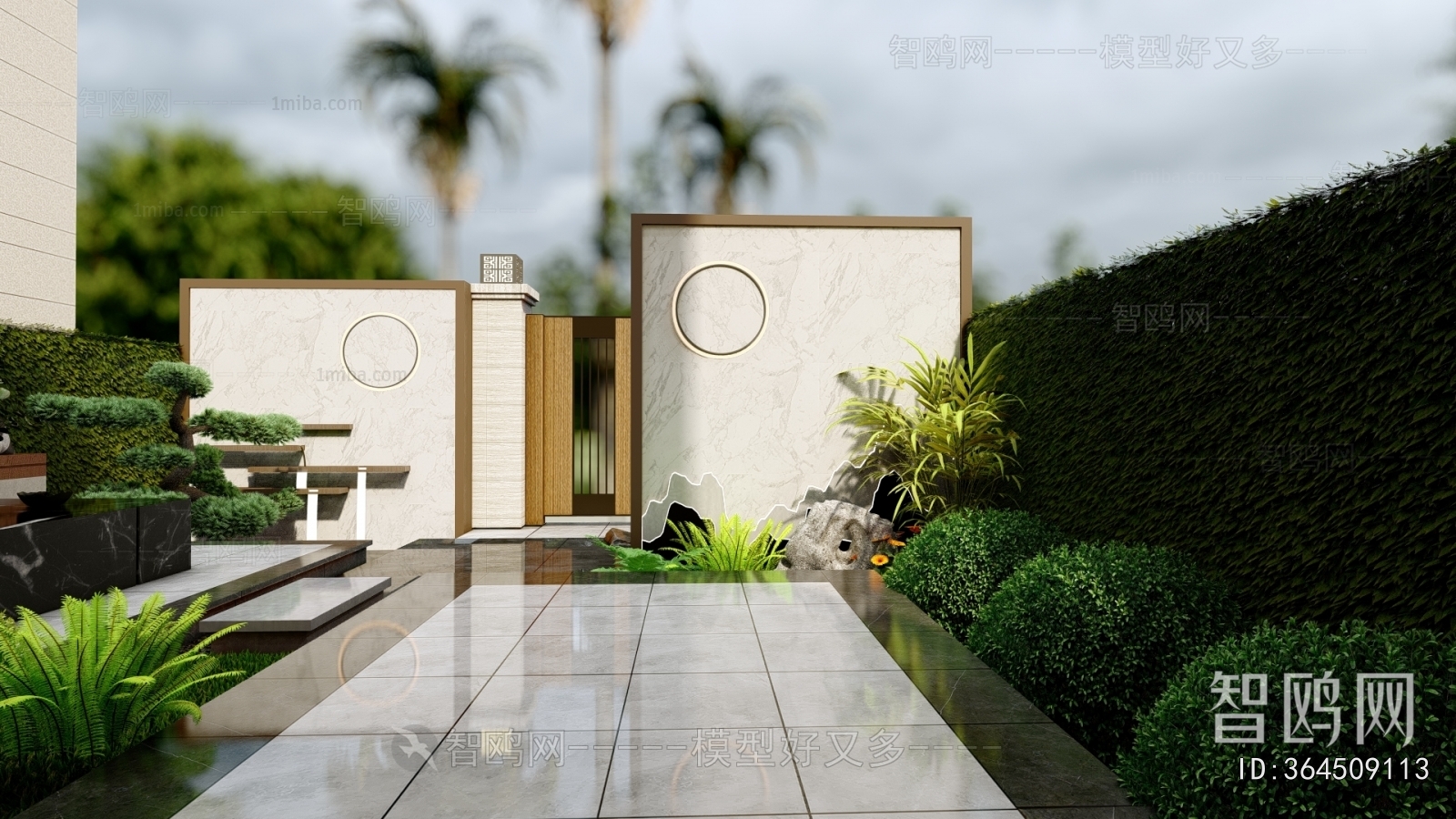 New Chinese Style Courtyard/landscape