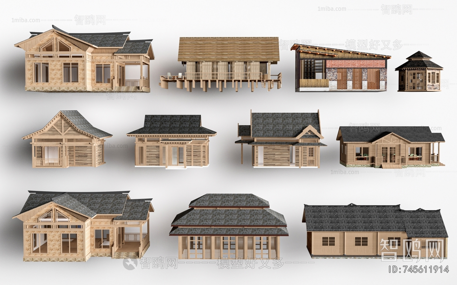 New Chinese Style Appearance Of Commercial Building