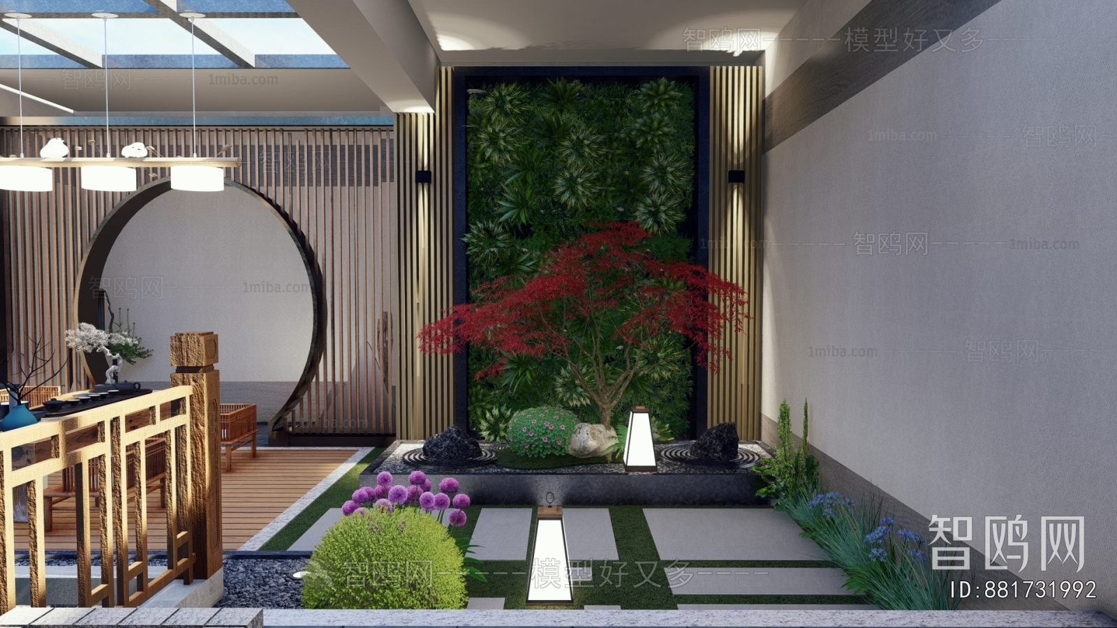 New Chinese Style Courtyard/landscape