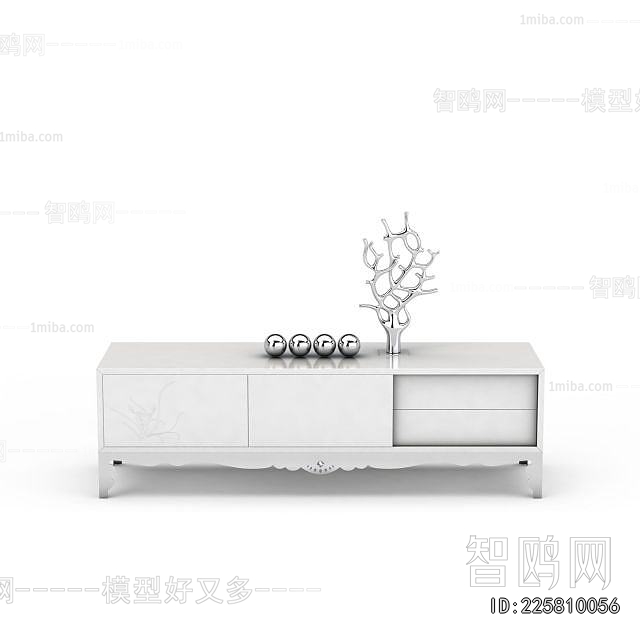 Simple European Style TV Cabinet