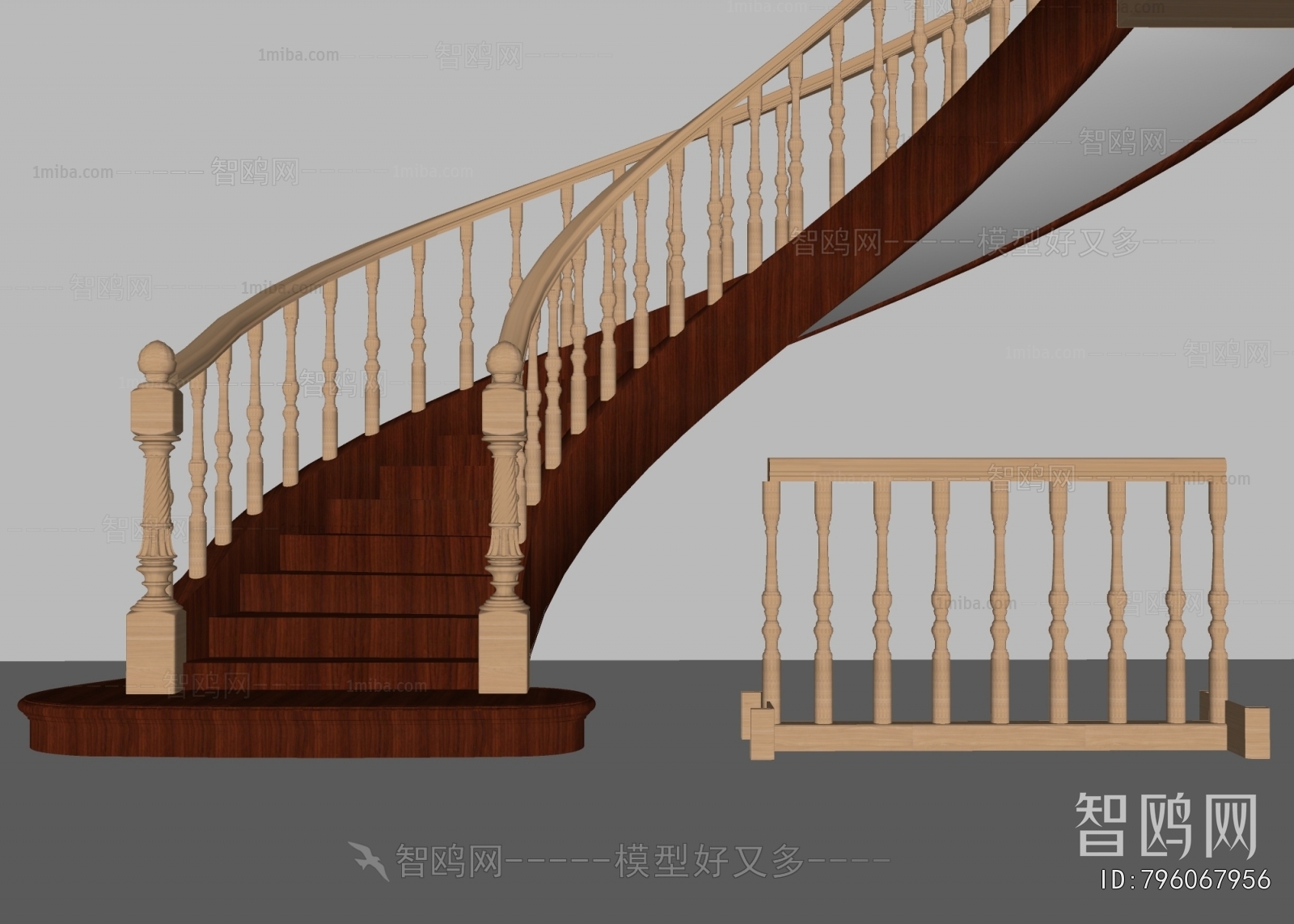 Simple European Style Staircase