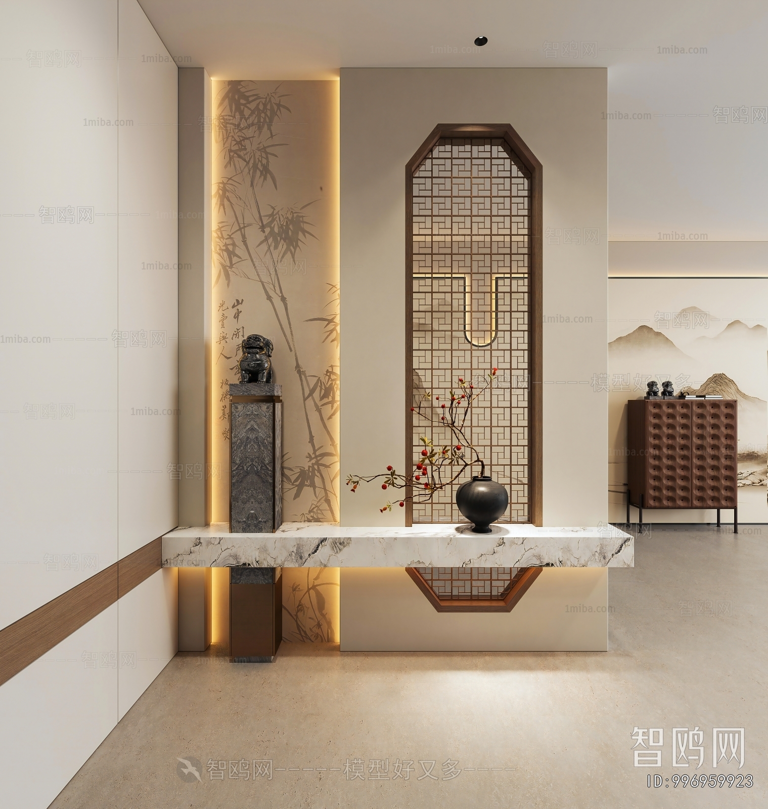 New Chinese Style Hallway