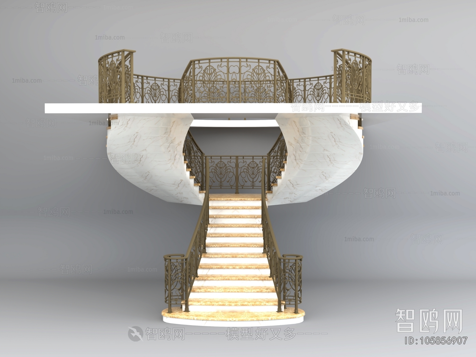 European Style Rotating Staircase