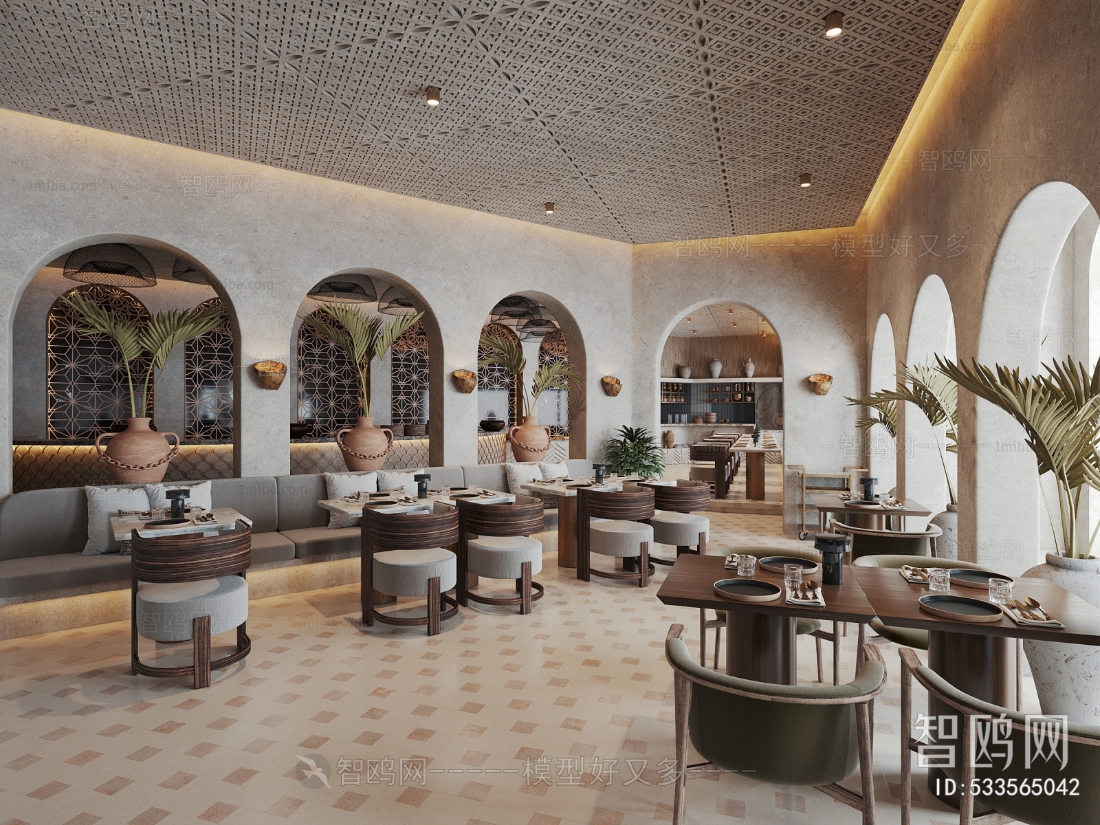 Wabi-sabi Style Dining Room