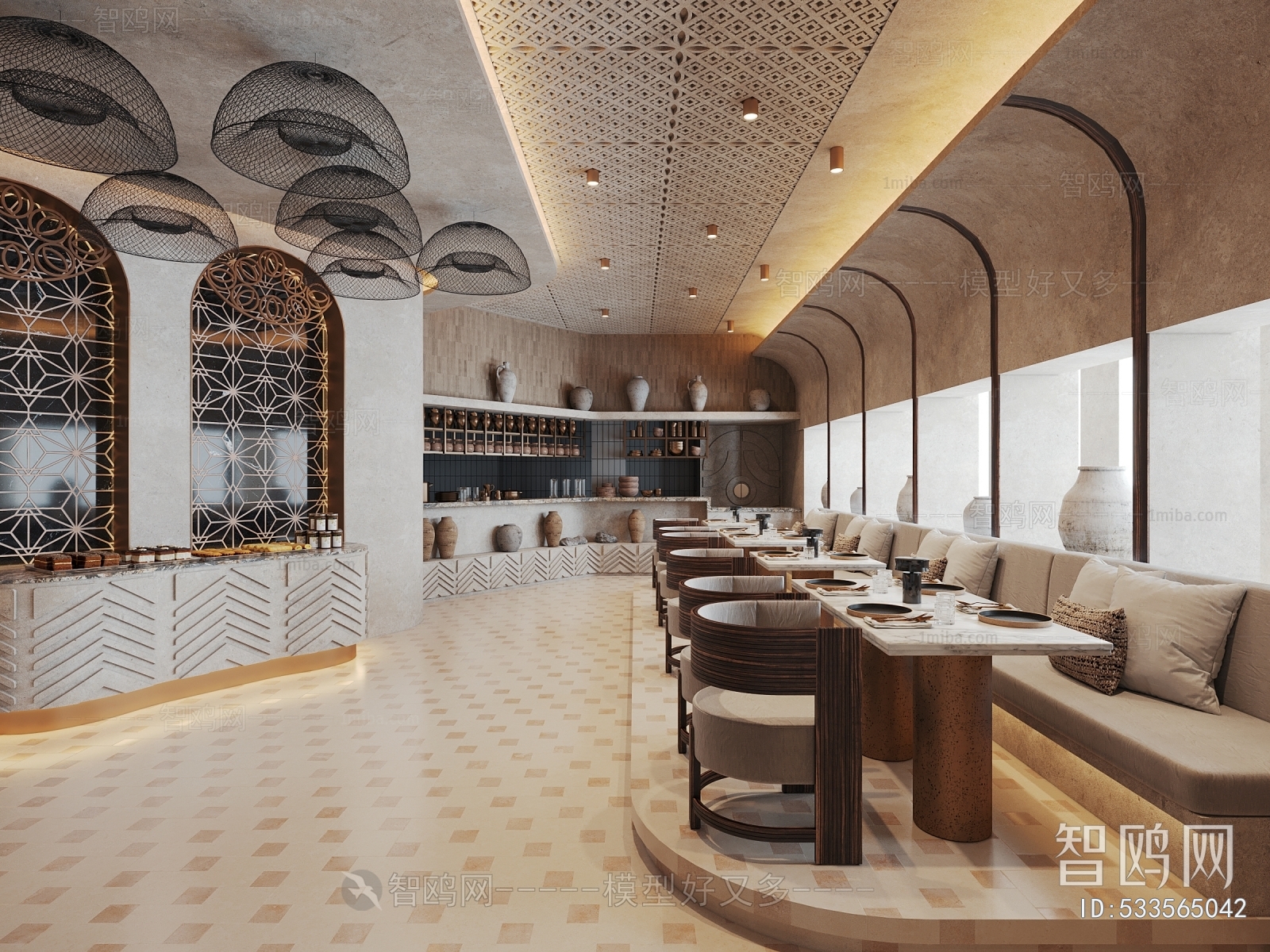 Wabi-sabi Style Dining Room